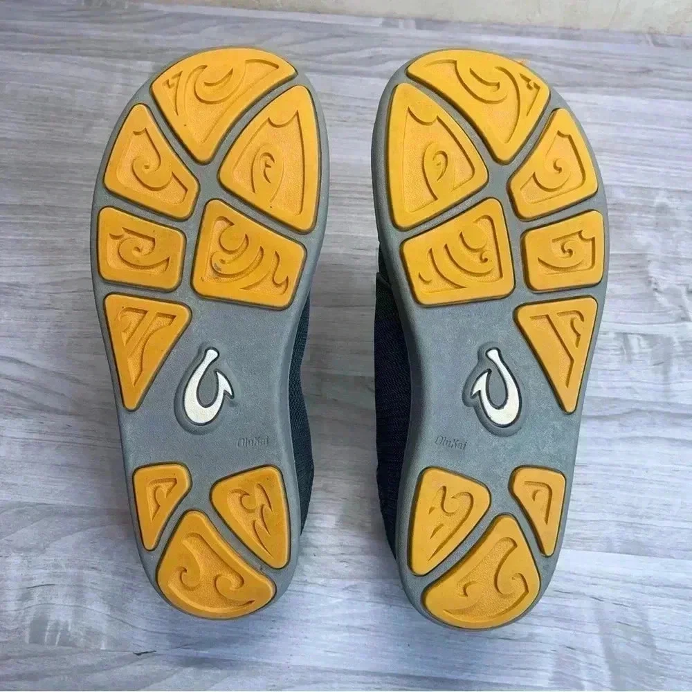 Olukai Nohea Gray Mesh Casual Comfort Slip On Shoes Men’s Size 8.5 - Picture 8 of 11